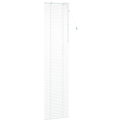 vidaXL Venetian Blind White 55 x 250 cm 35 mm Solid Paulownia Wood