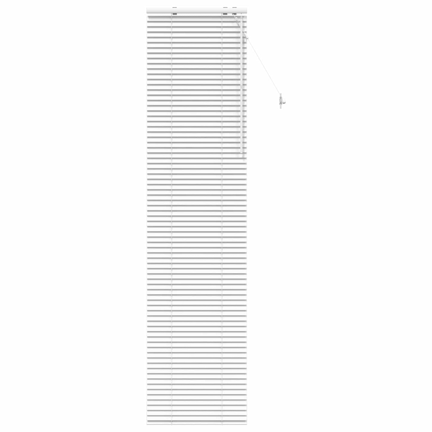 vidaXL Venetian Blind White 60 x 250 cm 35 mm Solid Paulownia Wood