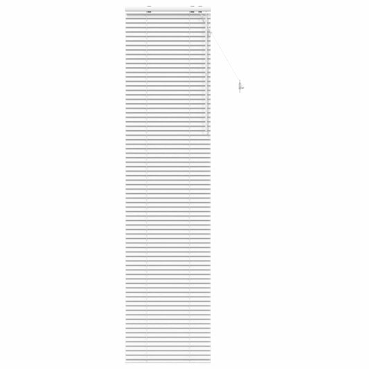 vidaXL Venetian Blind White 60 x 250 cm 35 mm Solid Paulownia Wood