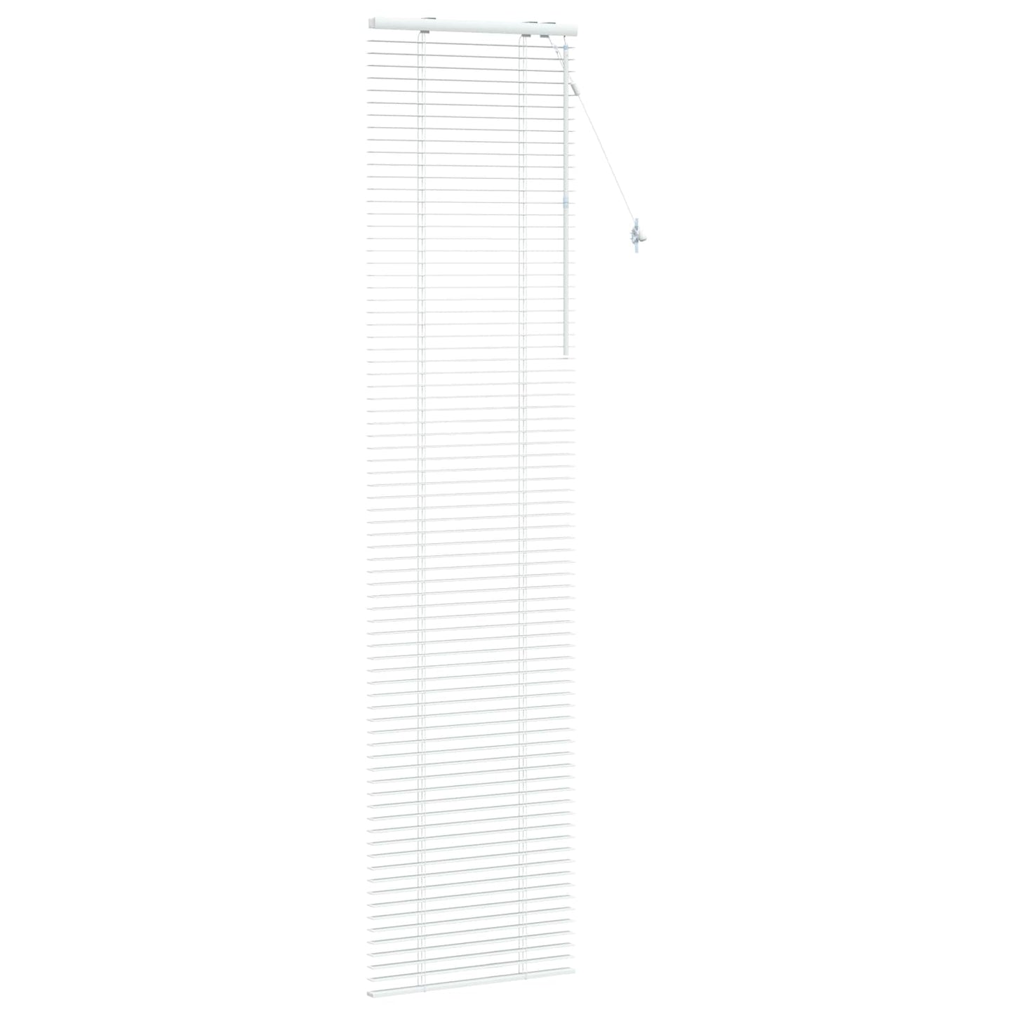 vidaXL Venetian Blind White 65 x 250 cm 35 mm Solid Paulownia Wood