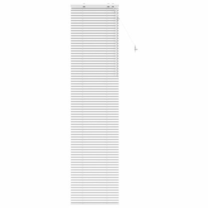 vidaXL Venetian Blind White 65 x 250 cm 35 mm Solid Paulownia Wood