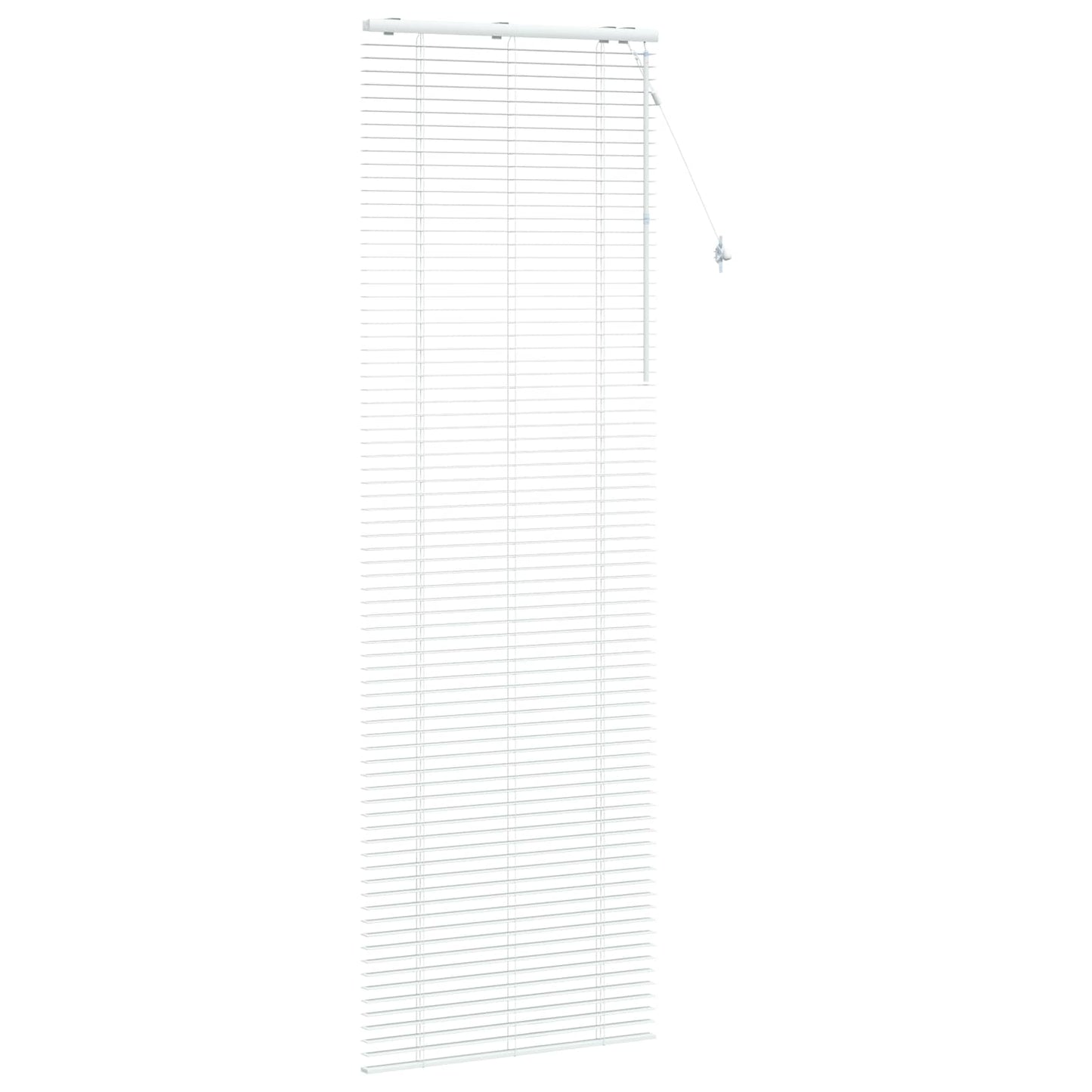 vidaXL Venetian Blind White 75 x 250 cm 35 mm Solid Paulownia Wood