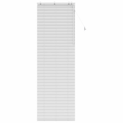 vidaXL Venetian Blind White 85 x 250 cm 35 mm Solid Paulownia Wood