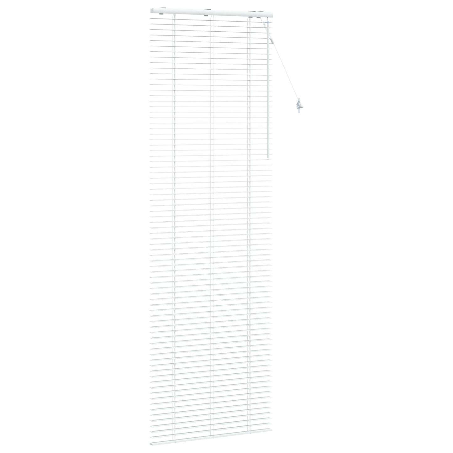 vidaXL Venetian Blind White 95 x 250 cm 35 mm Solid Paulownia Wood