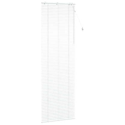 vidaXL Venetian Blind White 95 x 250 cm 35 mm Solid Paulownia Wood