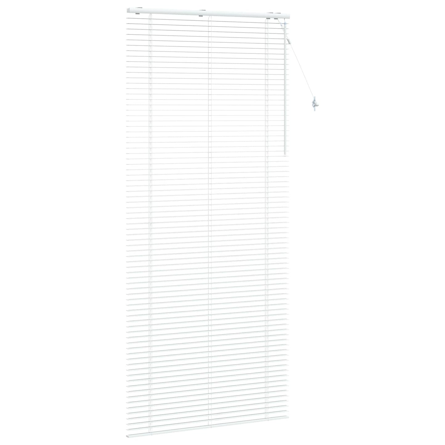 vidaXL Venetian Blind White 100 x 250 cm 35 mm Solid Paulownia Wood