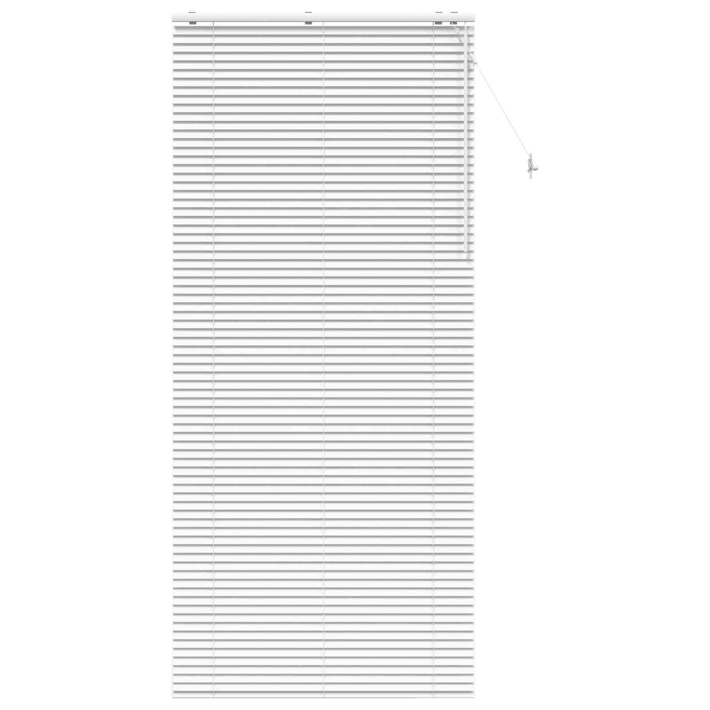 vidaXL Venetian Blind White 100 x 250 cm 35 mm Solid Paulownia Wood