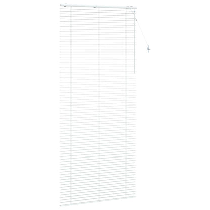 vidaXL Venetian Blind White 105 x 250 cm 35 mm Solid Paulownia Wood