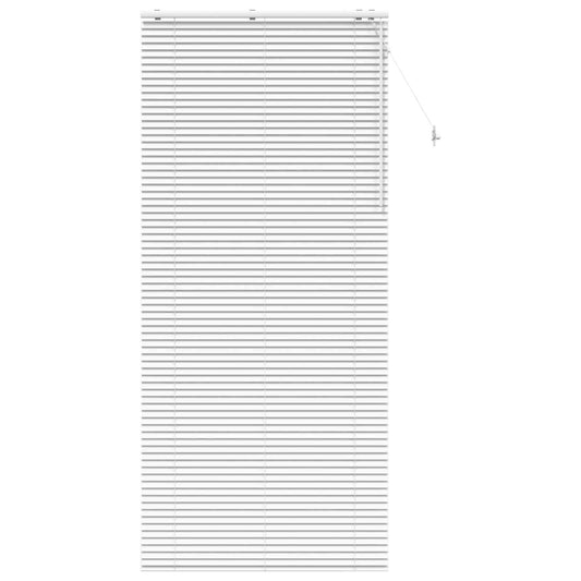 vidaXL Venetian Blind White 115 x 250 cm 35 mm Solid Paulownia Wood