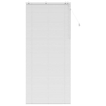 vidaXL Venetian Blind White 120 x 250 cm 35 mm Solid Paulownia Wood