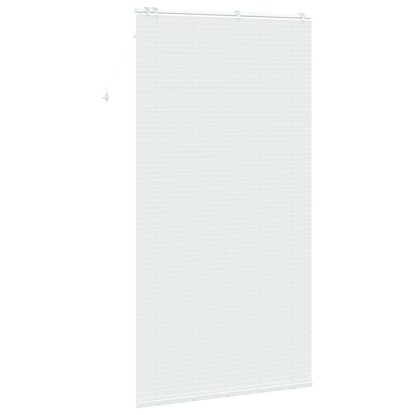 vidaXL Venetian Blind White 130 x 250 cm 35 mm Solid Paulownia Wood