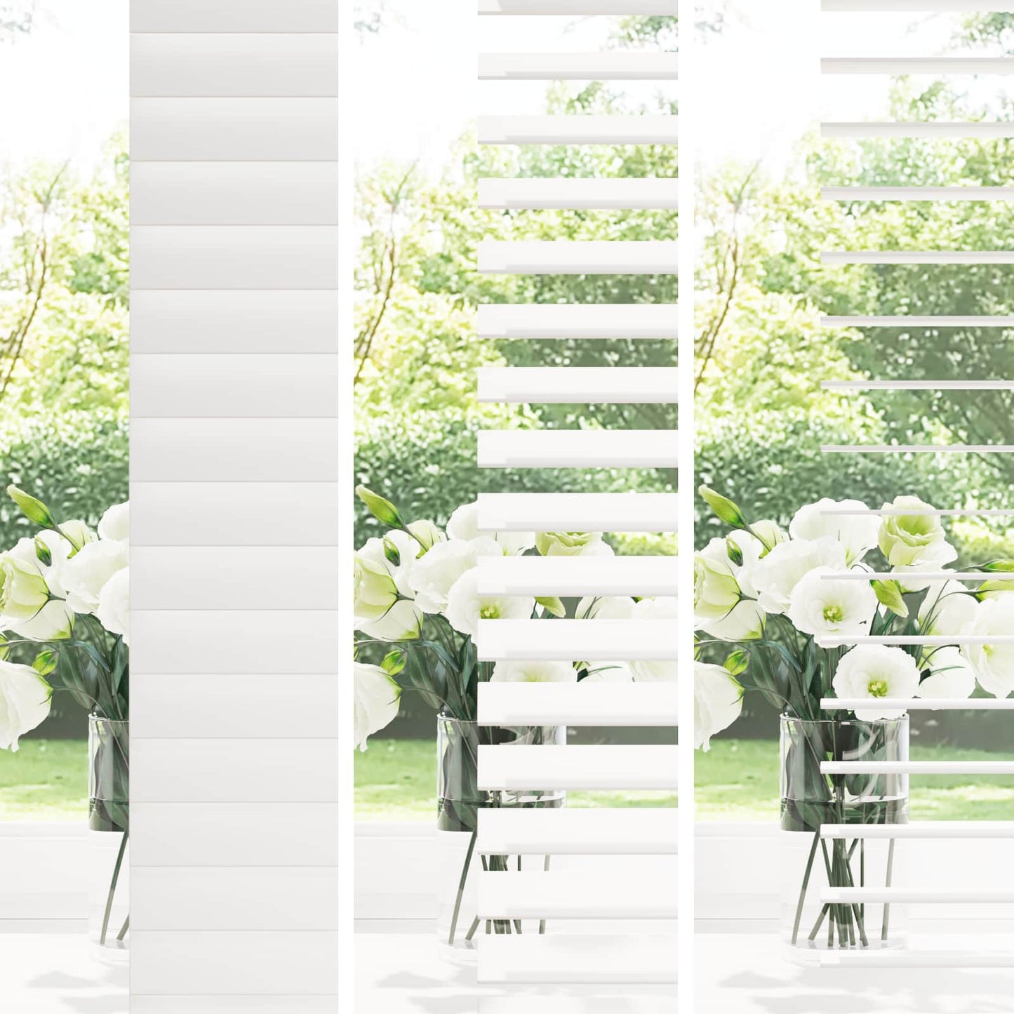 vidaXL Venetian Blind White 135 x 250 cm 35 mm Solid Paulownia Wood