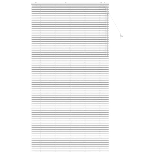 vidaXL Venetian Blind White 135 x 250 cm 35 mm Solid Paulownia Wood