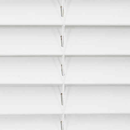 vidaXL Venetian Blind White 150 x 250 cm 35 mm Solid Paulownia Wood