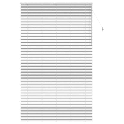 vidaXL Venetian Blind White 155 x 250 cm 35 mm Solid Paulownia Wood