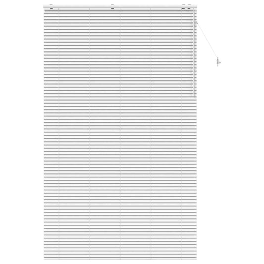 vidaXL Venetian Blind White 160 x 250 cm 35 mm Solid Paulownia Wood