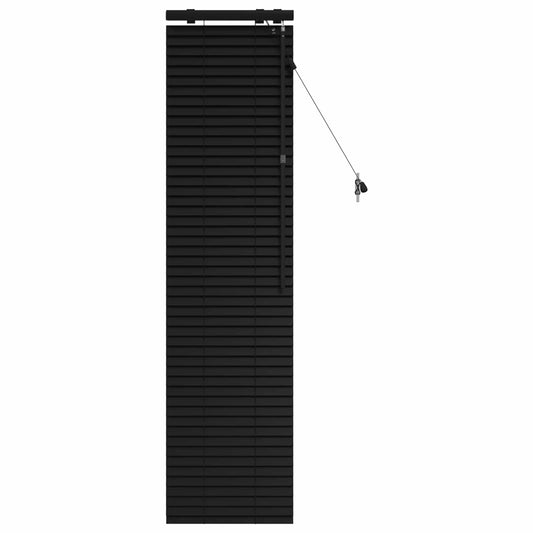 vidaXL Venetian Blind Black 40 x 160 cm 35 mm Solid Paulownia Wood