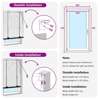 vidaXL Venetian Blind Black 110 x 250 cm 35 mm Solid Paulownia Wood