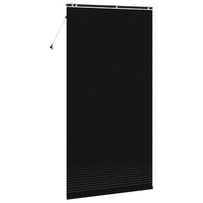 vidaXL Venetian Blind Black 140 x 250 cm 35 mm Solid Paulownia Wood