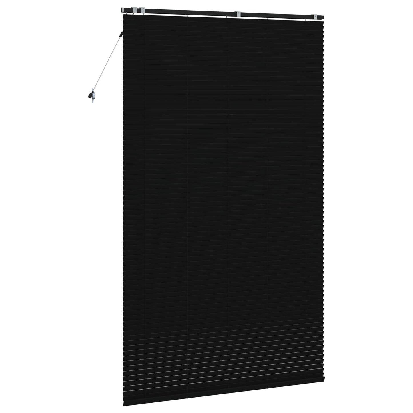 vidaXL Venetian Blind Black 150 x 250 cm 35 mm Solid Paulownia Wood