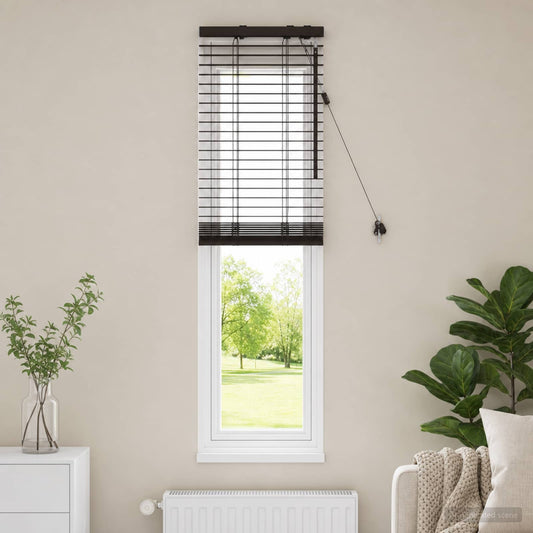 vidaXL Venetian Blind Dark Brown 40 x 130 cm 35 mm