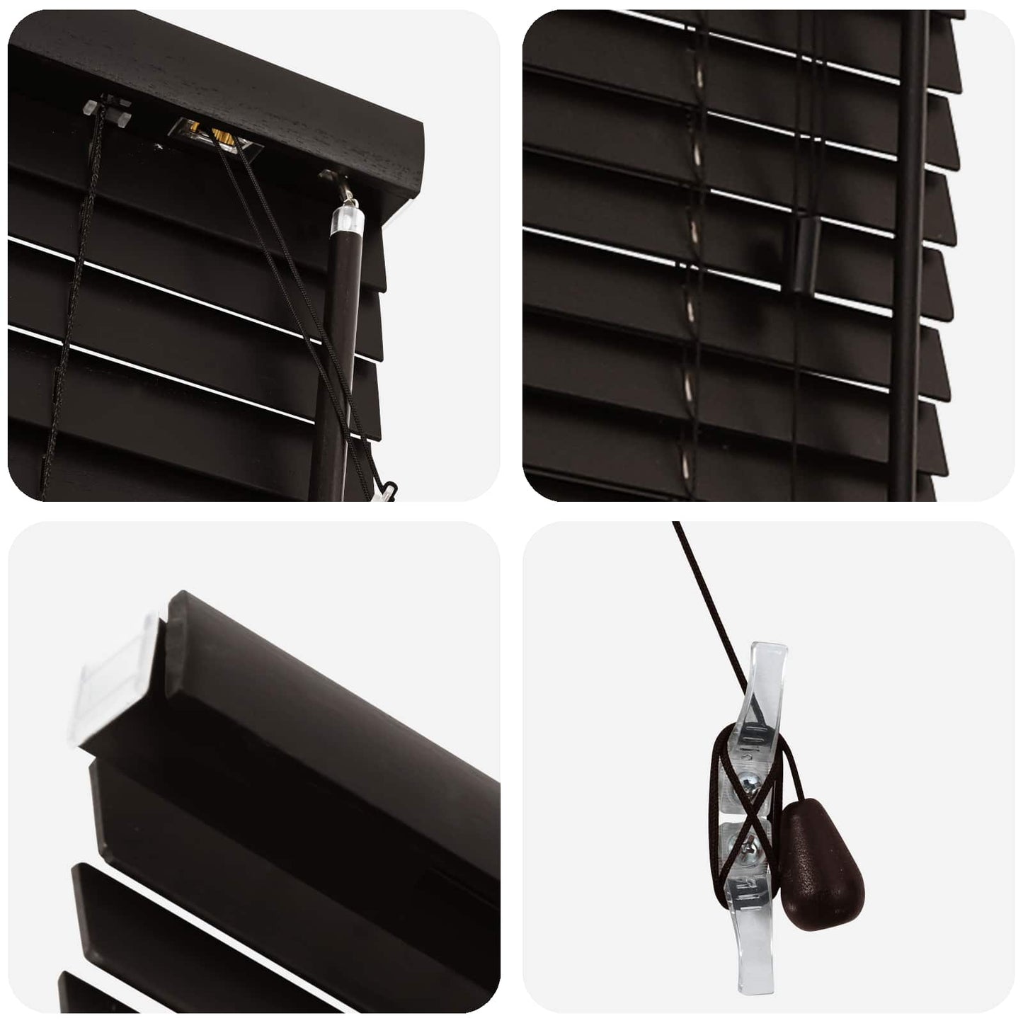 vidaXL Venetian Blind Dark Brown 50 x 130 cm 35 mm