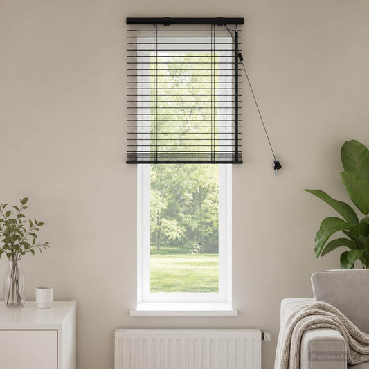 vidaXL Venetian Blind Dark Brown 65 x 130 cm 35 mm