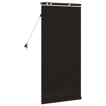 vidaXL Venetian Blind Dark Brown 65 x 130 cm 35 mm