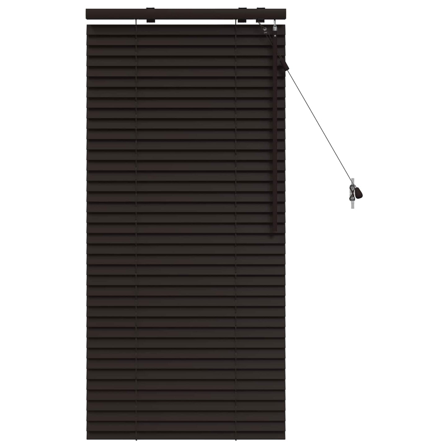 vidaXL Venetian Blind Dark Brown 65 x 130 cm 35 mm