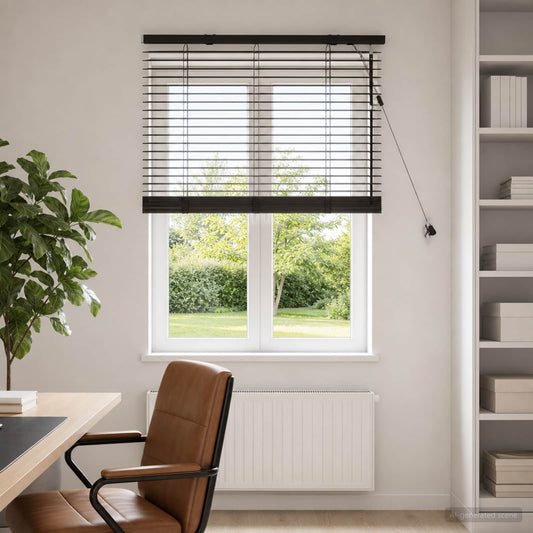 vidaXL Venetian Blind Dark Brown 70 x 130 cm 35 mm