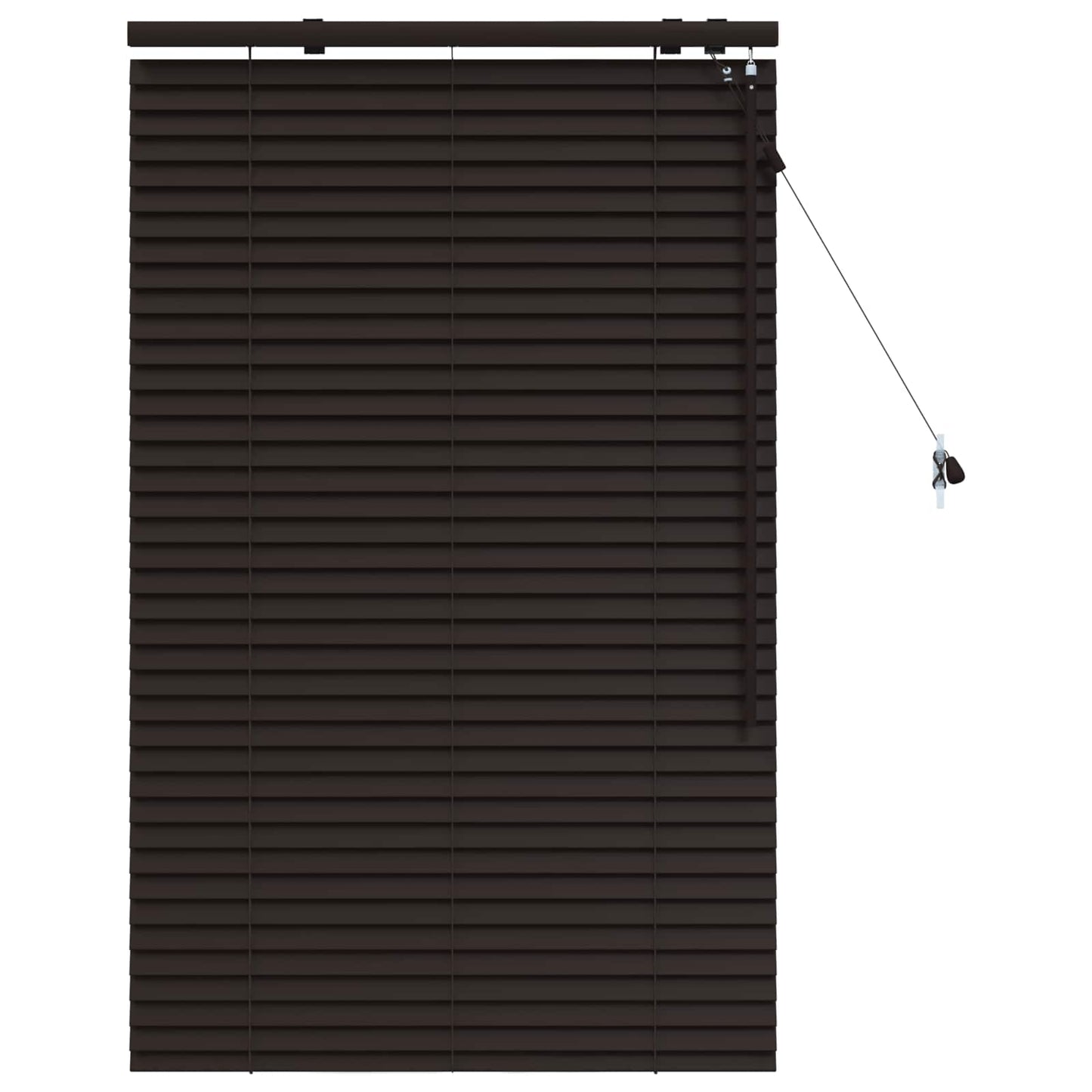 vidaXL Venetian Blind Dark Brown 70 x 130 cm 35 mm