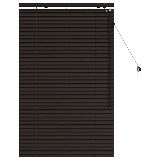 vidaXL Venetian Blind Dark Brown 70 x 130 cm 35 mm