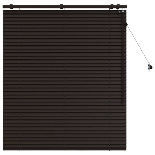 vidaXL Venetian Blind Dark Brown 110 x 130 cm 35 mm