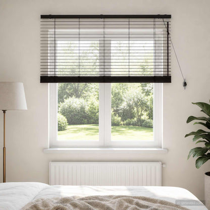 vidaXL Venetian Blind Dark Brown 125 x 130 cm 35 mm