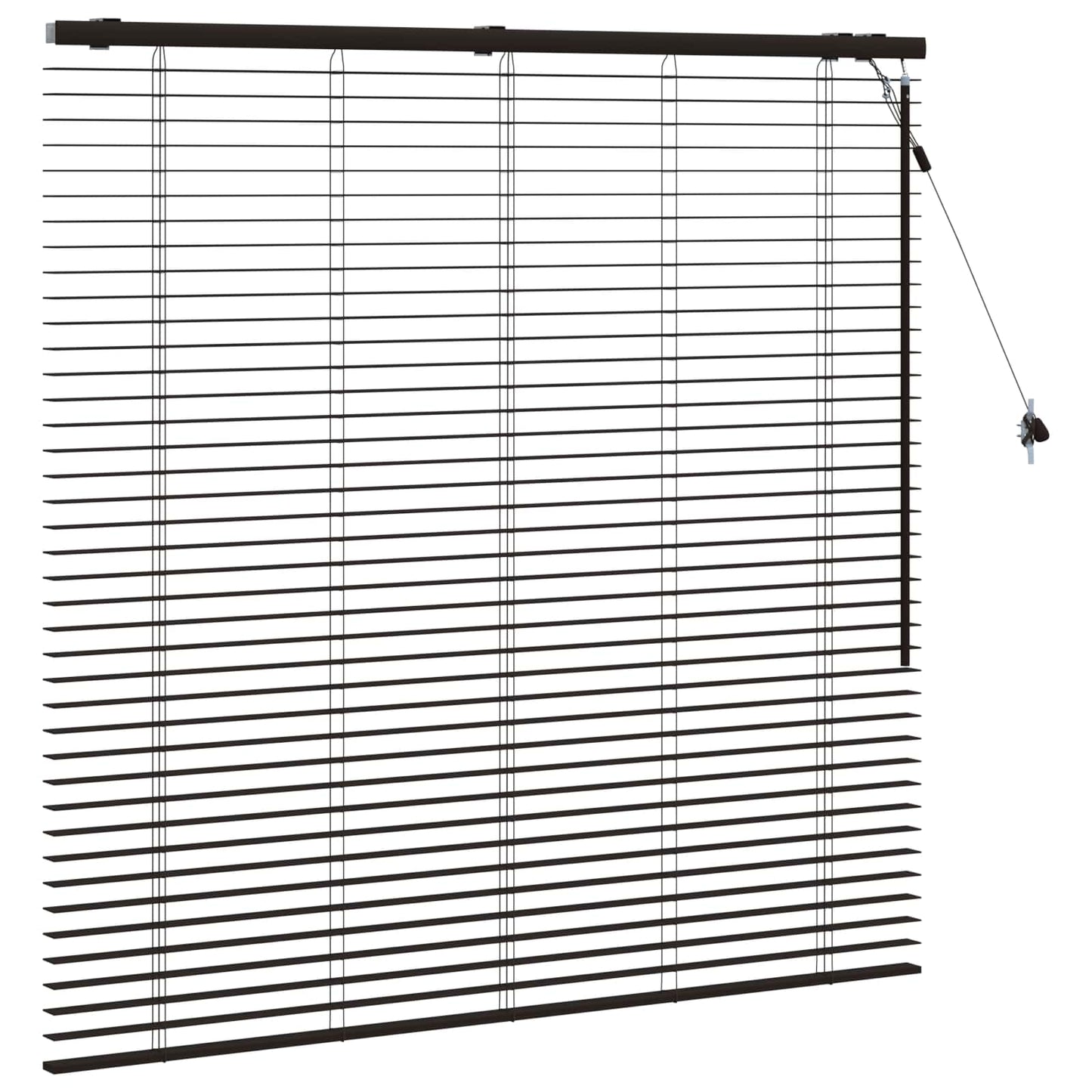 vidaXL Venetian Blind Dark Brown 125 x 130 cm 35 mm