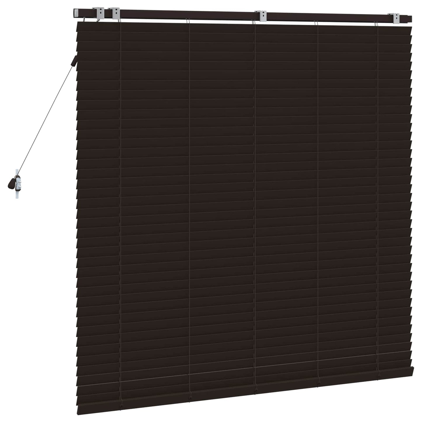 vidaXL Venetian Blind Dark Brown 130 x 130 cm 35 mm
