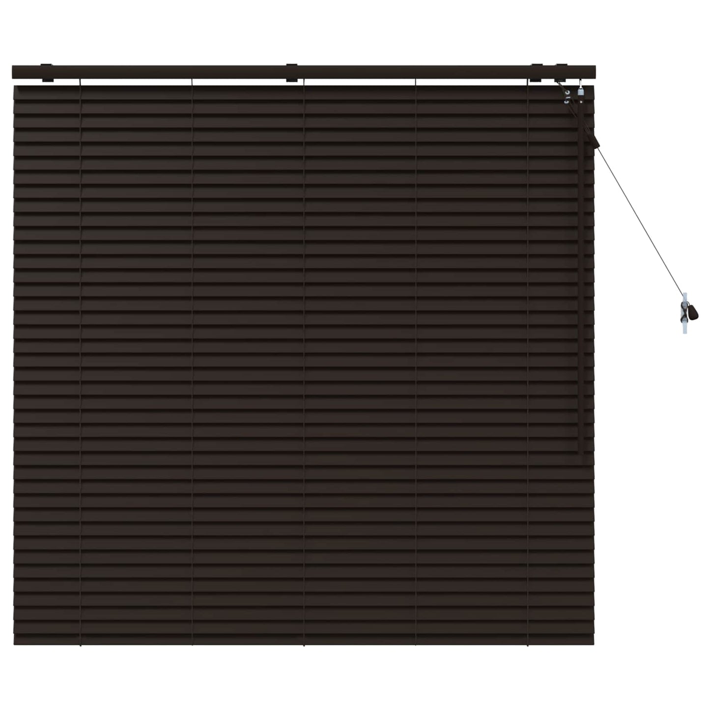 vidaXL Venetian Blind Dark Brown 130 x 130 cm 35 mm