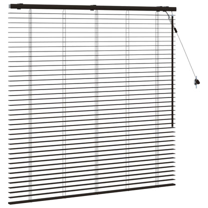 vidaXL Venetian Blind Dark Brown 140 x 130 cm 35 mm