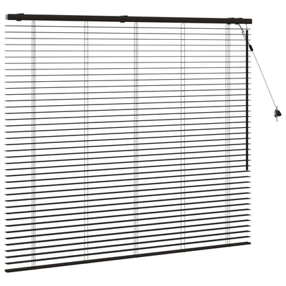 vidaXL Venetian Blind Dark Brown 145 x 130 cm 35 mm