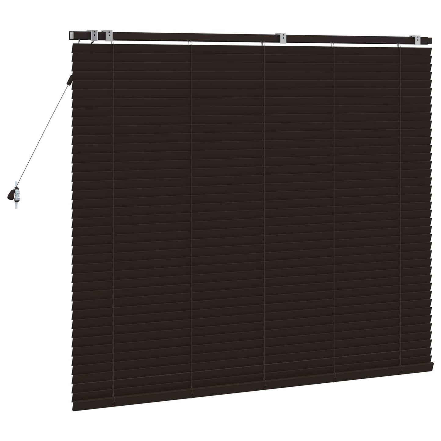 vidaXL Venetian Blind Dark Brown 145 x 130 cm 35 mm