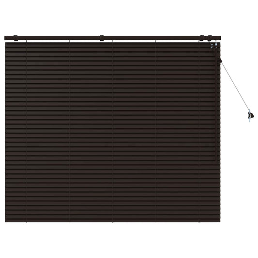 vidaXL Venetian Blind Dark Brown 145 x 130 cm 35 mm
