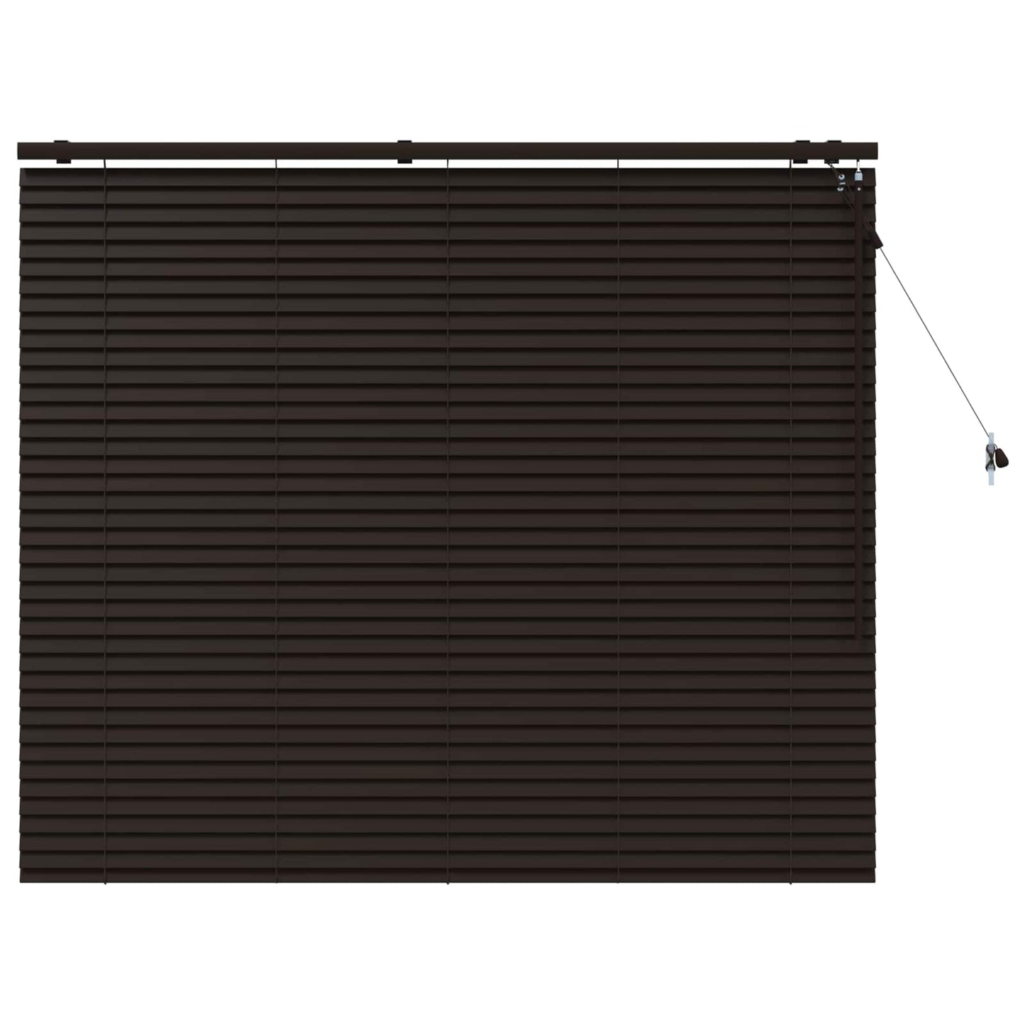 vidaXL Venetian Blind Dark Brown 160 x 130 cm 35 mm