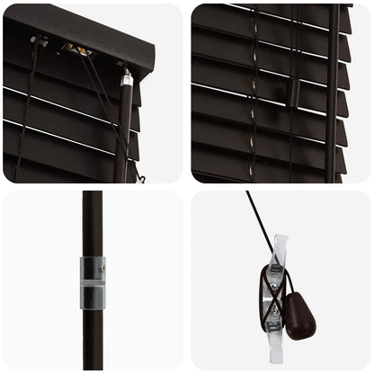vidaXL Venetian Blind Dark Brown 55 x 160 cm 35 mm