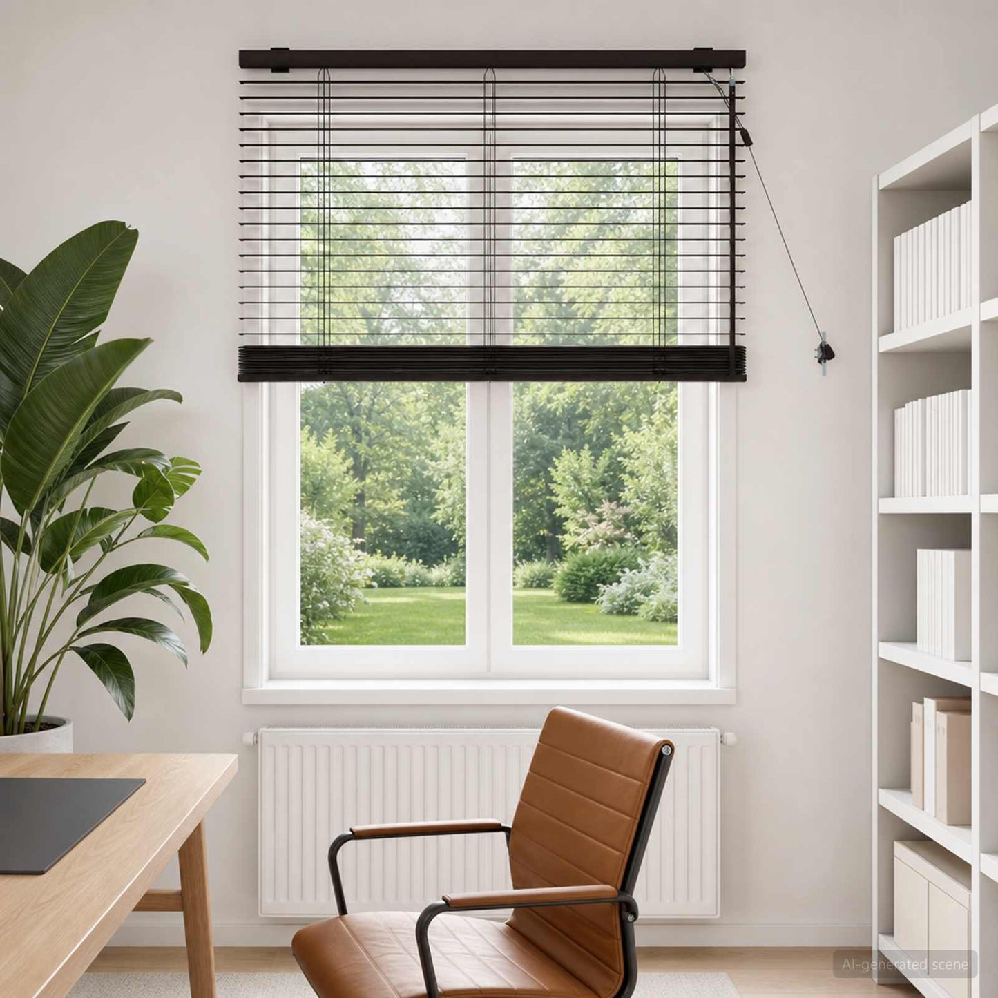 vidaXL Venetian Blind Dark Brown 70 x 160 cm 35 mm