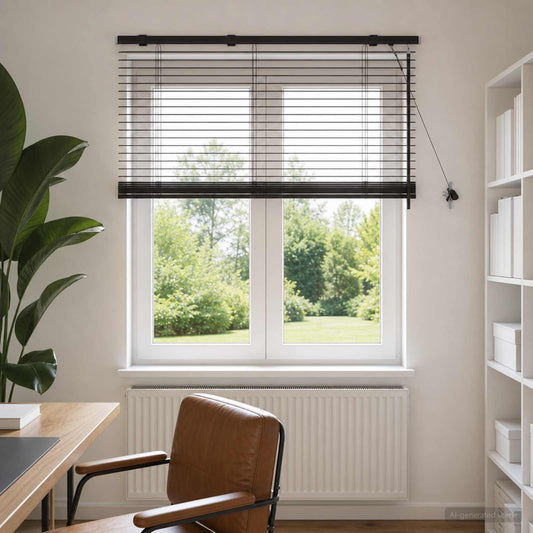 vidaXL Venetian Blind Dark Brown 105 x 160 cm 35 mm