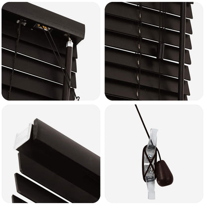 vidaXL Venetian Blind Dark Brown 115 x 160 cm 35 mm