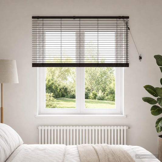 vidaXL Venetian Blind Dark Brown 125 x 160 cm 35 mm