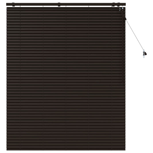 vidaXL Venetian Blind Dark Brown 125 x 160 cm 35 mm