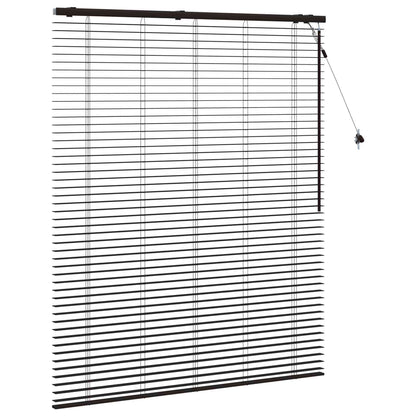 vidaXL Venetian Blind Dark Brown 140 x 160 cm 35 mm