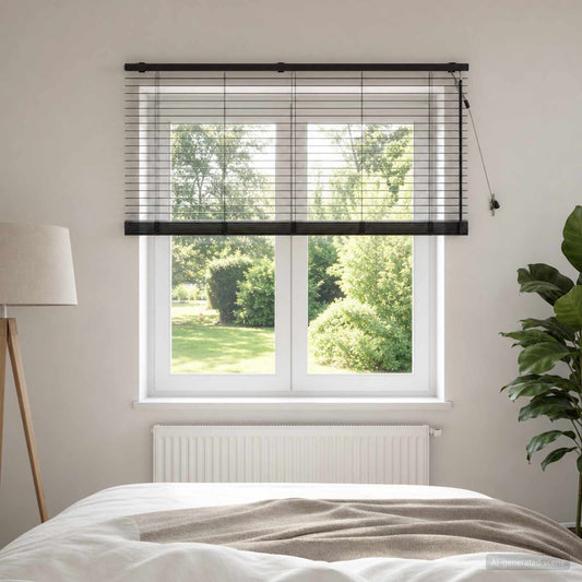 vidaXL Venetian Blind Dark Brown 145 x 160 cm 35 mm
